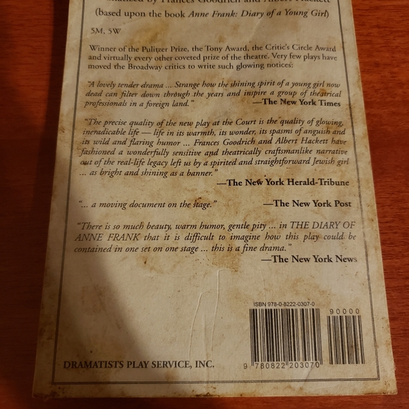 The Diary of Ann Frank Paperback Book - Picture 2 of 2
